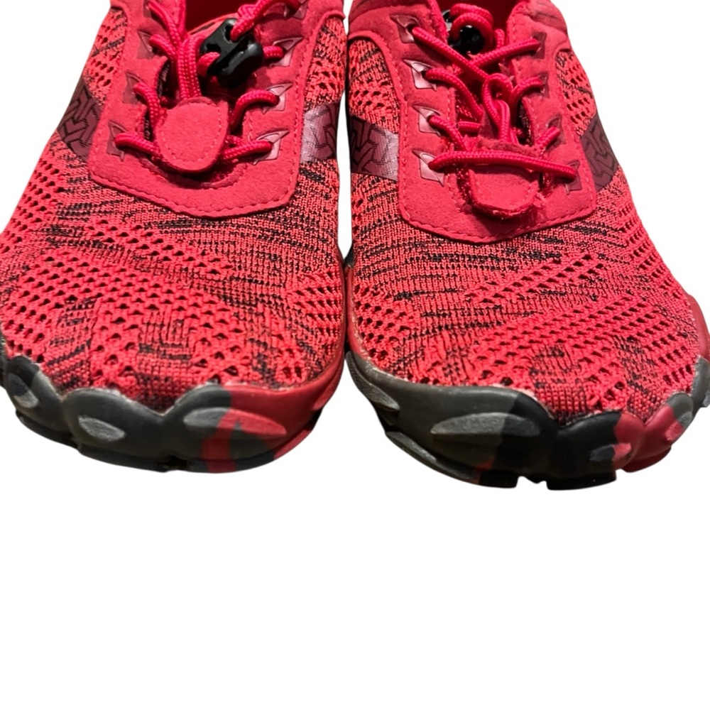 Vibram Women’s Red Black Trail Running Minimal Shoes Size US 6.5  37 - Picture 5 of 9